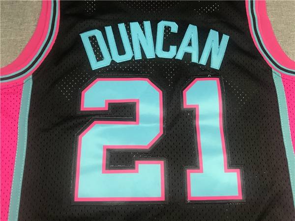 San Antonio Spurs 98/99 DUNCAN #21 Black Classics Basketball Jersey (Stitched)
