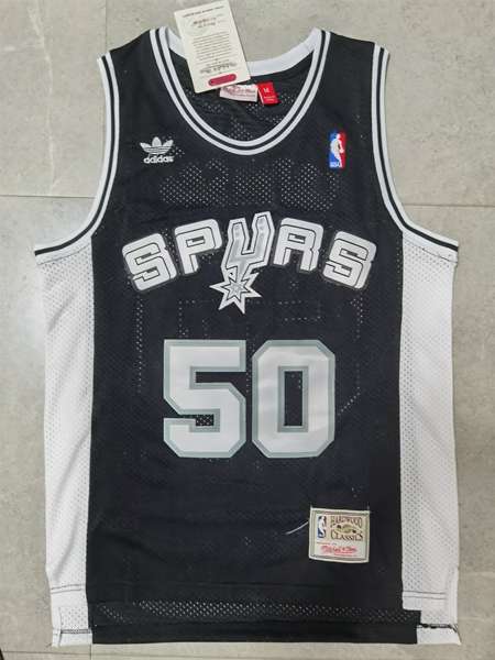 San Antonio Spurs ROBINSON #50 Black Classics Basketball Jersey (Stitched)
