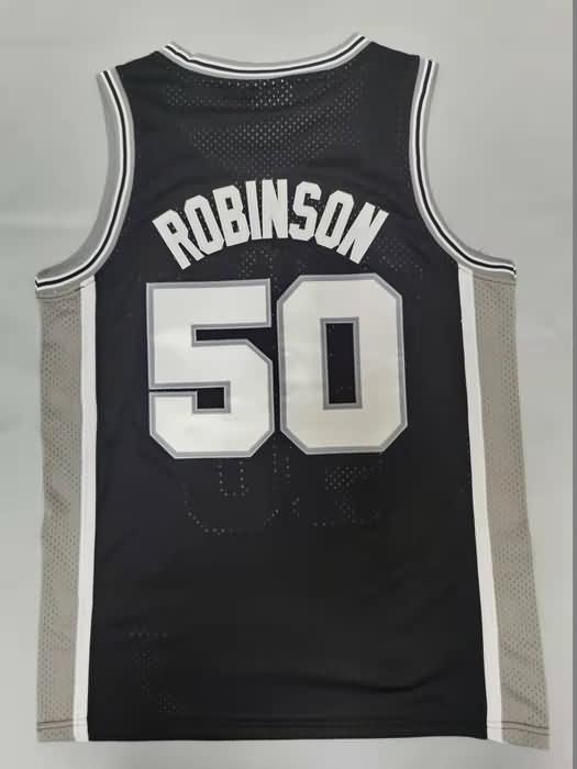 San Antonio Spurs 1998/99 ROBINSON #50 Black Classics Basketball Jersey (Stitched)