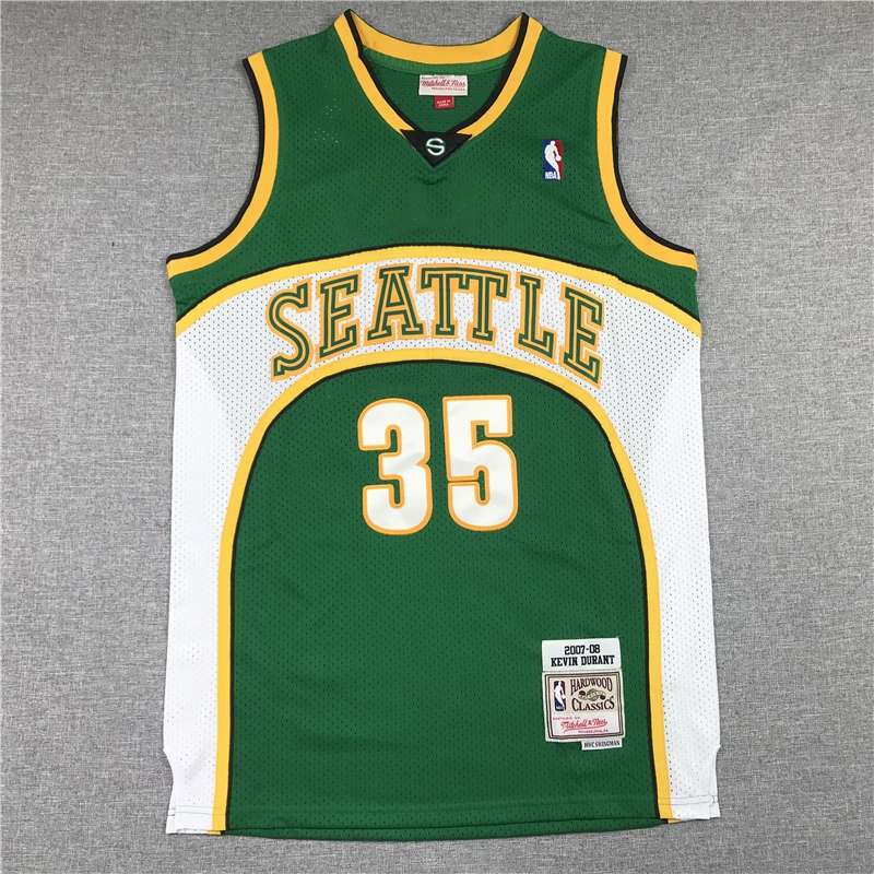 Seattle Sounders 07/08 DURANT #35 Green Classics Basketball Jersey (Stitched)