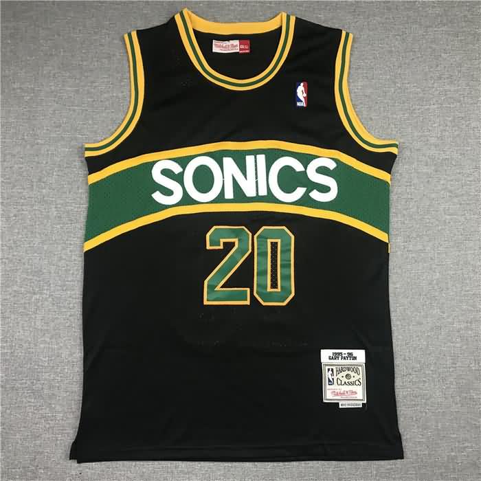 Seattle Sounders 1995/96 PAYTON #20 Black Classics Basketball Jersey 02 (Stitched)