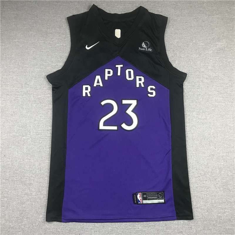 Toronto Raptors 20/21 VANVLEET #23 Purples Black Basketball Jersey (Stitched)