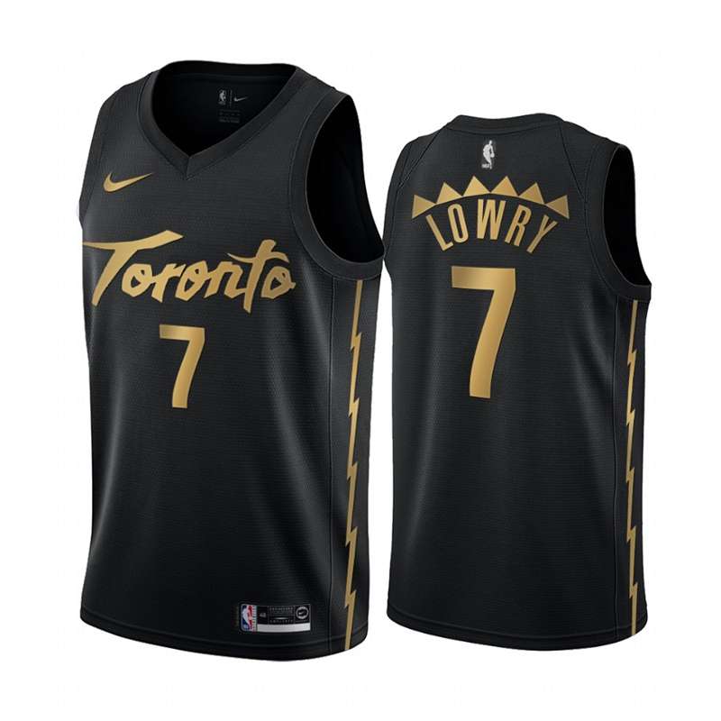 Toronto Raptors 2020 LOWRY #7 Black City Basketball Jersey (Stitched)