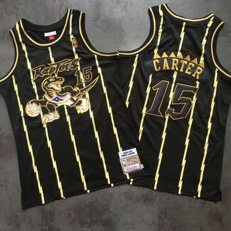 Toronto Raptors 98/99 CARTER #15 Black Classics Basketball Jersey (Closely Stitched)