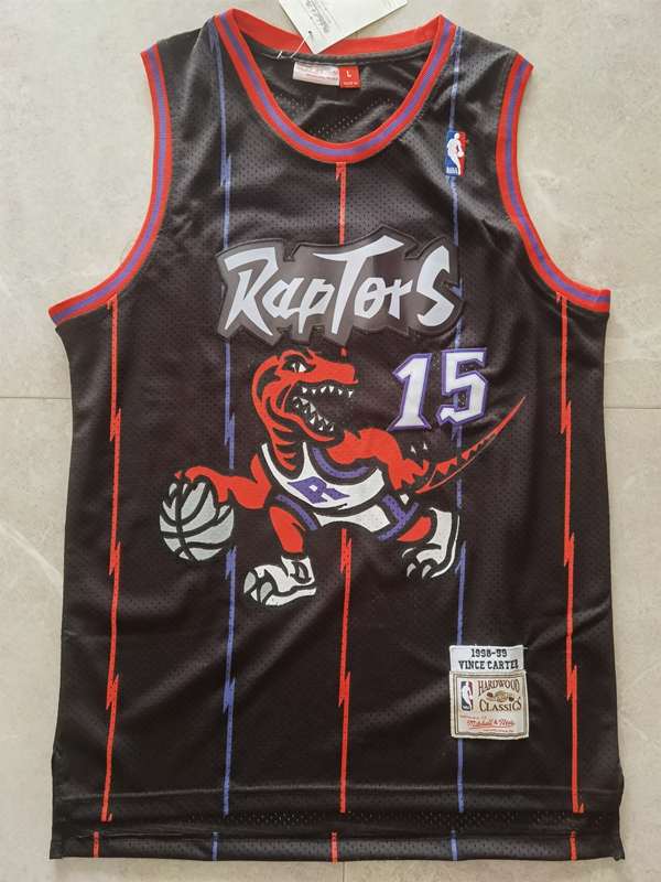 Toronto Raptors 98/99 CARTER #15 Black Classics Basketball Jersey (Stitched)