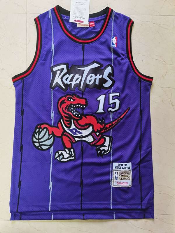 Toronto Raptors 98/99 CARTER #15 Purples Classics Basketball Jersey (Stitched)