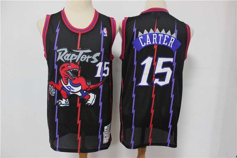 Toronto Raptors CARTER #15 Black Classics Basketball Jersey (Stitched)