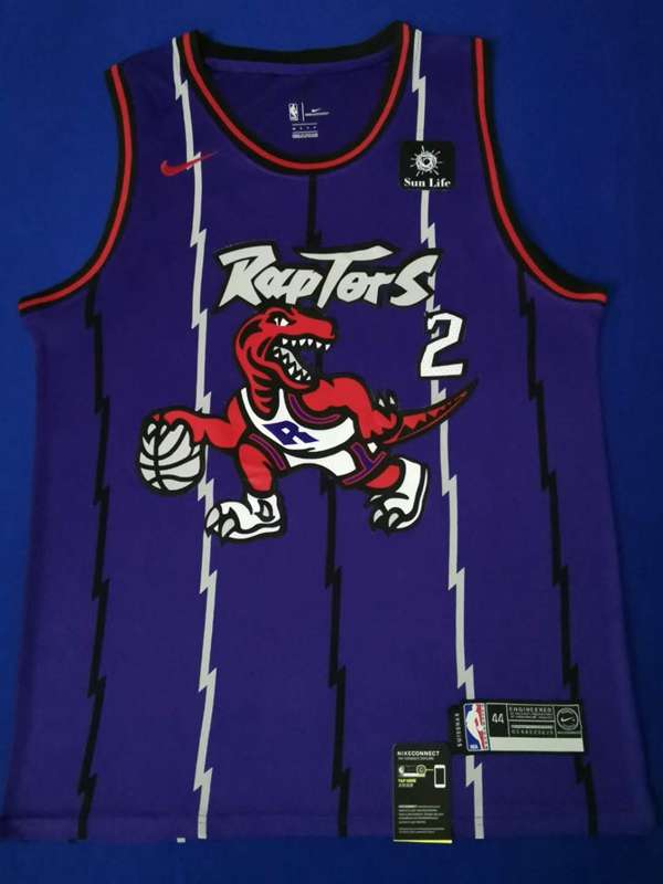 Toronto Raptors LEONARD #2 Purples Classics Basketball Jersey (Stitched) 02