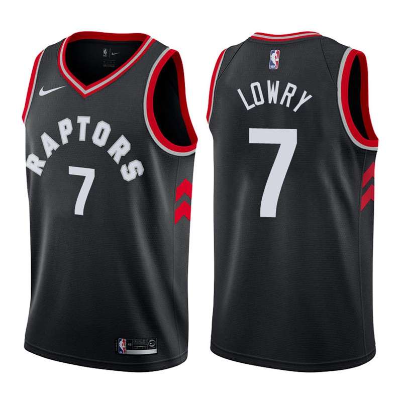 Toronto Raptors LOWRY #7 Black Basketball Jersey (Stitched)