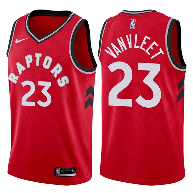 Toronto Raptors VANVLEET #23 Red Basketball Jersey (Stitched)