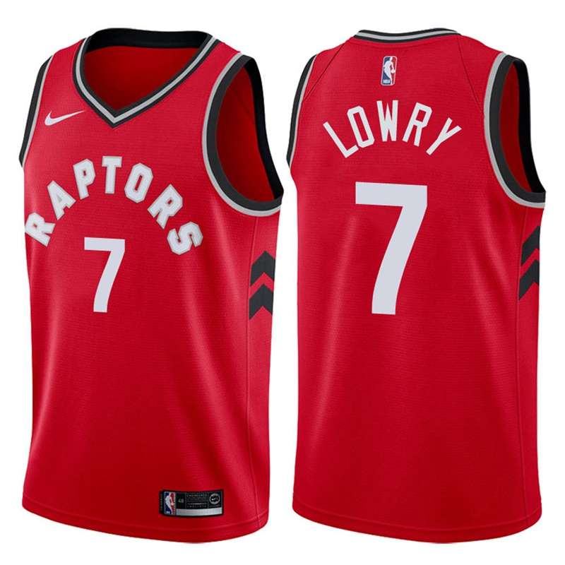 Toronto Raptors LOWRY #7 Red Basketball Jersey (Stitched)