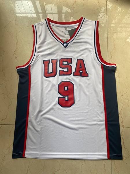USA 2000 CARTER #9 White Classics Basketball Jersey (Stitched)