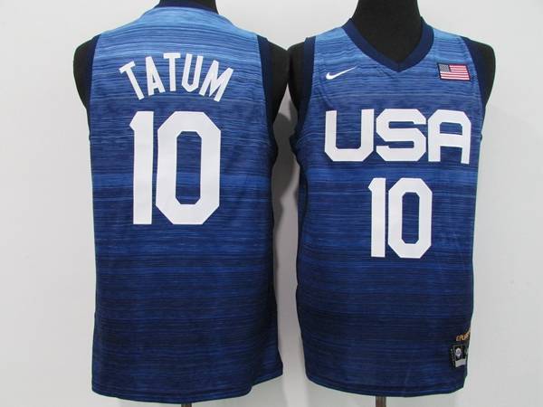 USA 2021 TATUM #10 Blue Basketball Jersey (Stitched)