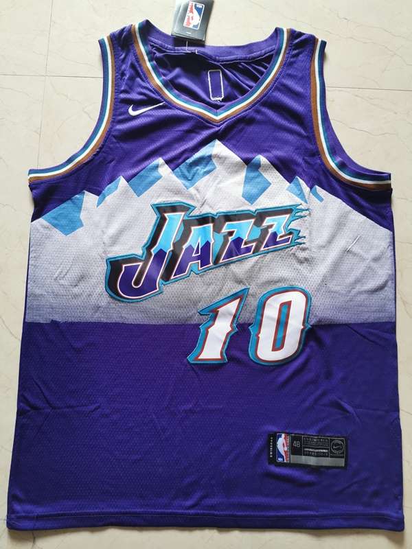 Utah Jazz CONLEY #10 Purple Classics Basketball Jersey (Stitched)