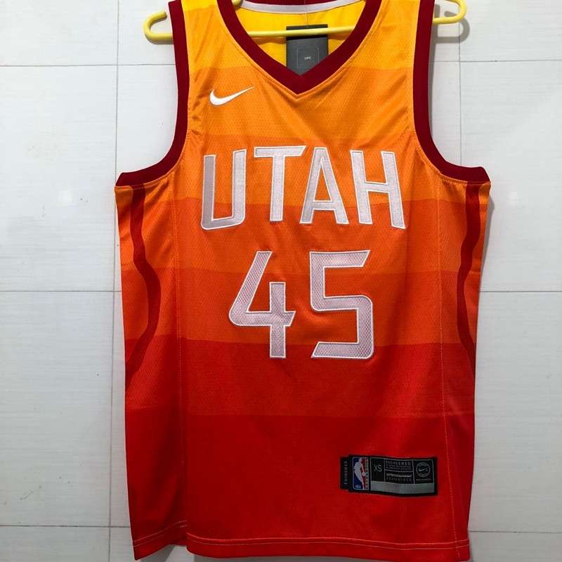 Utah Jazz MITCHELL #45 Orange City Basketball Jersey (Stitched)
