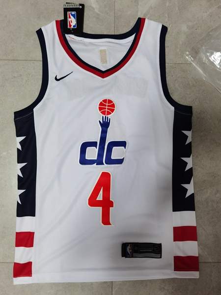 20/21 Washington Wizards WESTBROOK #4 White City Basketball Jersey (Stitched)