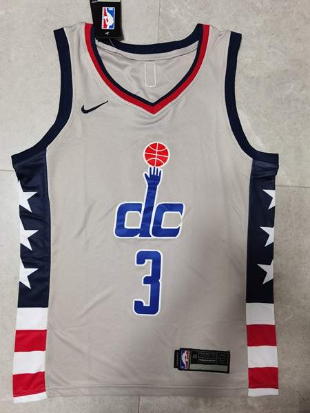 20/21 Washington Wizards BEAL #3 Grey Basketball Jersey (Stitched)