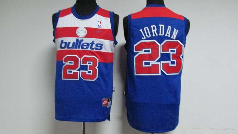 Washington Wizards JORDAN #23 Blue Classics Basketball Jersey (Stitched) 02