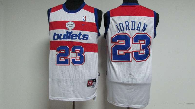 Washington Wizards JORDAN #23 White Classics Basketball Jersey (Stitched) 02