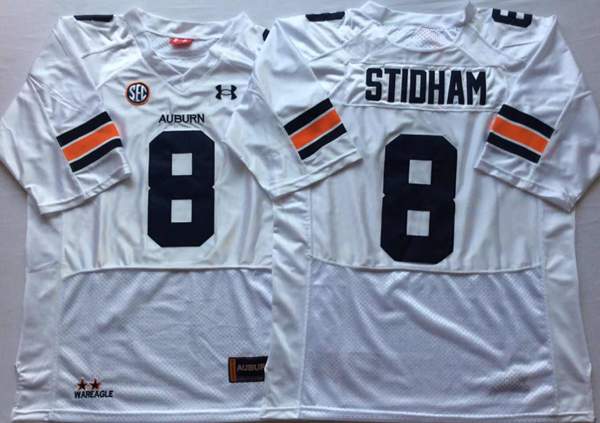 Auburn Tigers White STIDHAM #8 NCAA Football Jersey