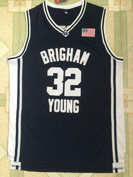 BYU Cougars Dark Blue FREDETTE #32 NCAA Basketball Jersey