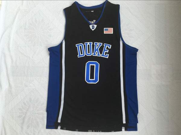Duke Blue Devils Black TATUM #0 NCAA Basketball Jersey