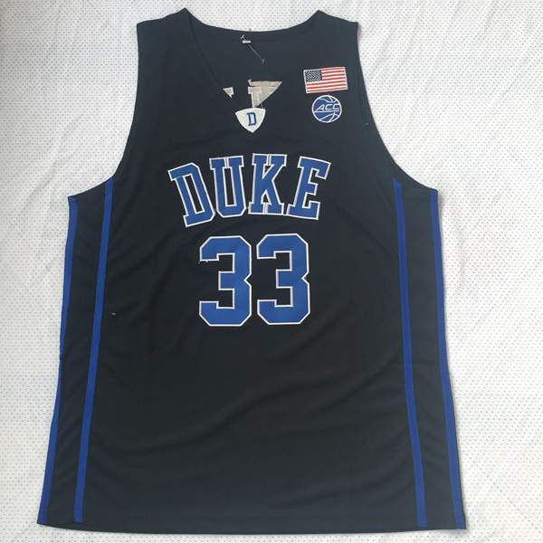 Duke Blue Devils Black HILL #33 NCAA Basketball Jersey