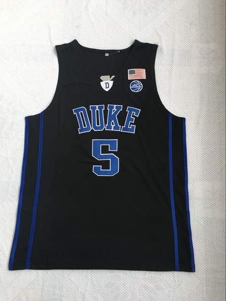 Duke Blue Devils Black BARRETT #5 NCAA Basketball Jersey