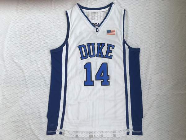 Duke Blue Devils White INGRAM #14 NCAA Basketball Jersey