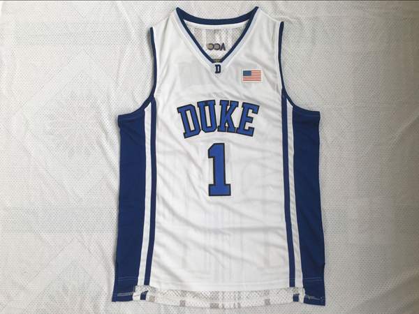 Duke Blue Devils White IRVING #1 NCAA Basketball Jersey