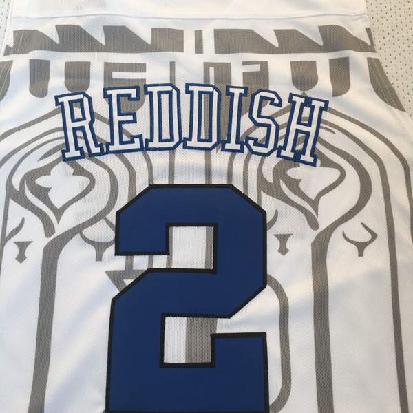 Duke Blue Devils White REDDISH #2 NCAA Basketball Jersey