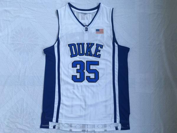 Duke Blue Devils White BAGLEYIII #35 NCAA Basketball Jersey