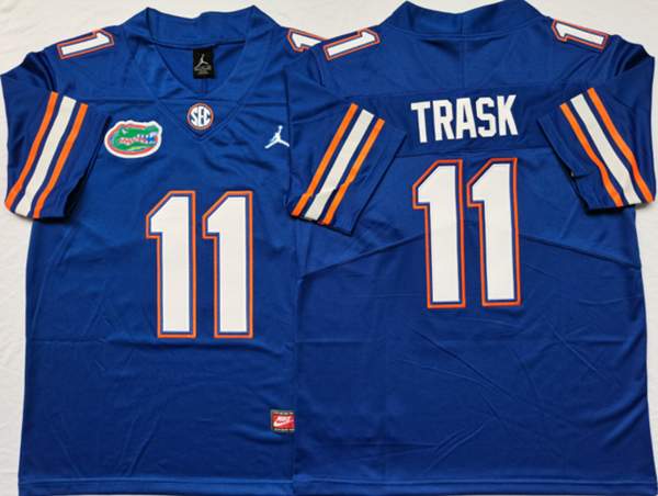 Florida Gators Blue TRASK #11 NCAA Football Jersey