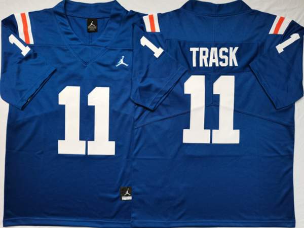 Florida Gators Blue TRASK #11 NCAA Football Jersey 02