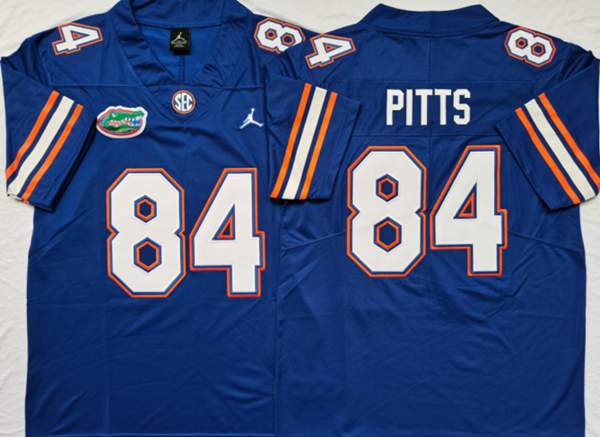 Florida Gators Blue PITTS #84 NCAA Football Jersey
