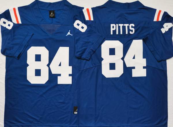 Florida Gators Blue PITTS #84 NCAA Football Jersey 02