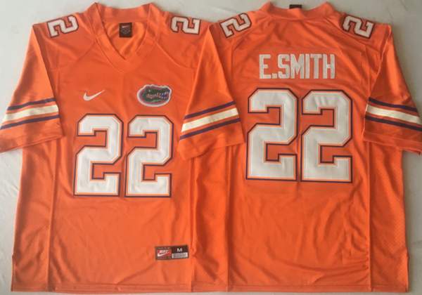 Florida Gators Orange E.SMITH #22 NCAA Football Jersey 02