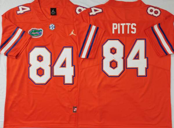 Florida Gators Orange PITTS #84 NCAA Football Jersey