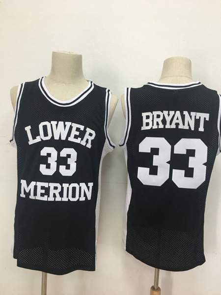Lower Merion Black BRYANT #33 Basketball Jersey