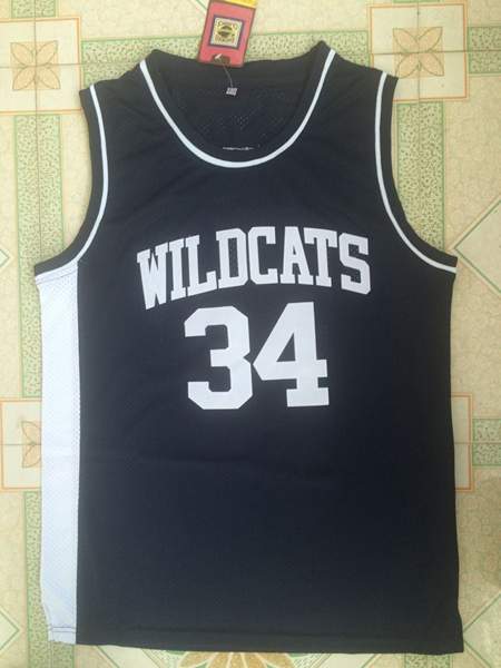 Wildcats Black BIAS #34 Basketball Jersey