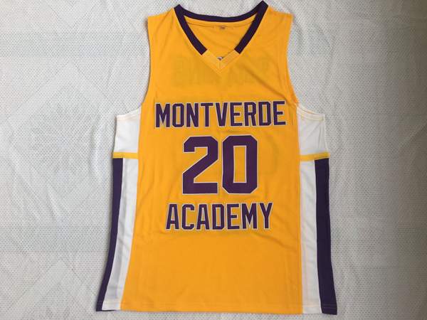 Montverde Academy Yellow SIMMONS #20 Basketball Jersey