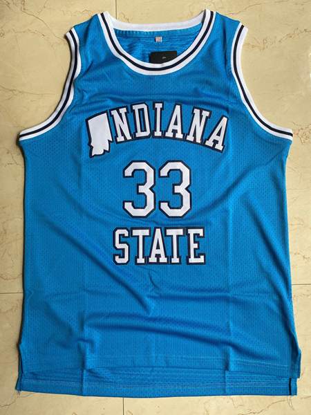 Indiana State Sycamores Blue NDIANA #33 NCAA Basketball Jersey