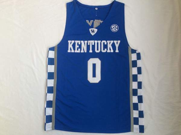 Kentucky Wildcats Blue FOX #0 NCAA Basketball Jersey