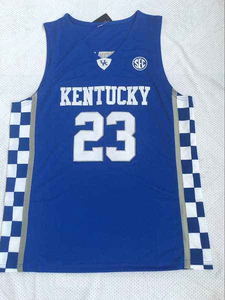 Kentucky Wildcats Blue DAVIS #23 NCAA Basketball Jersey