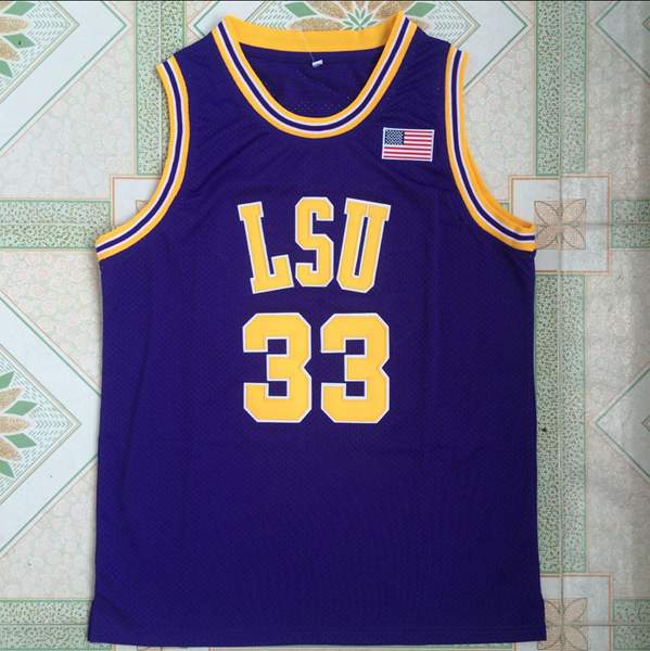 LSU Tigers Purple ONEAL #33 NCAA Basketball Jersey