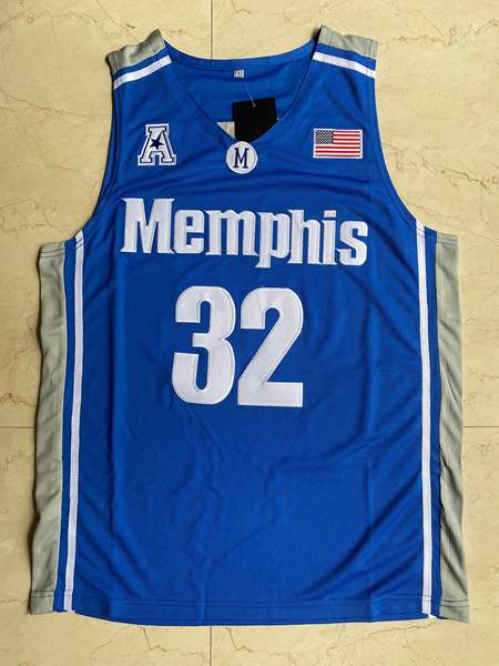 Memphis Tigers Blue WISEMAN #32 NCAA Basketball Jersey