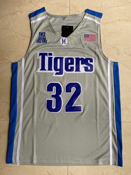 Memphis Tigers Grey WISEMAN #32 NCAA Basketball Jersey