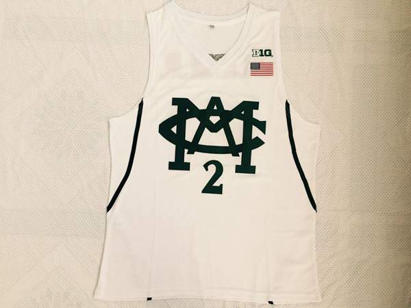 Michigan Wolverines White JACKSON JR. #2 NCAA Basketball Jersey