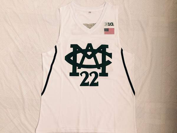 Michigan Wolverines White BRIDGES #22 NCAA Basketball Jersey