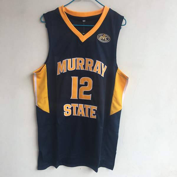 Murray State Racers Dark Blue MORANT #12 NCAA Basketball Jersey